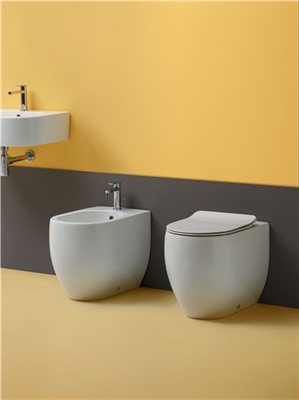 FLO BIDET A PAV. FILOMURO 52X36 BIANCO + FISS.WB5N