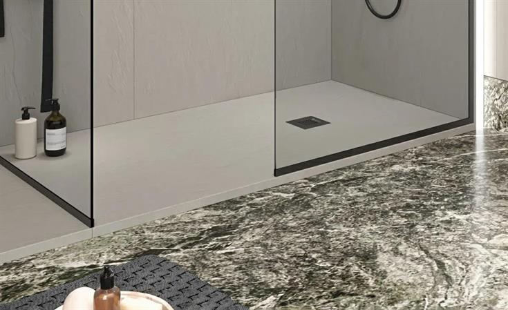 PIATTO DOCCIA CLASSIC 80X100 MARMORESINA BIANCO