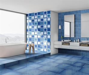 RIFLESSI DI CAVA BLU MARE 60X60X1.25 SC1 A070