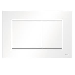 PLACCA TECE NOW WC PLASTICA BIANCO/LUX DOPPIO SCARICO